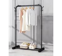 AQRA Metal Open Wardrobe, Heavy Duty Clothes Rail, 4 Assembly Ways