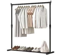 AQRA Metal Open Wardrobe, Heavy Duty Clothes Rail, 4 Assembly Ways