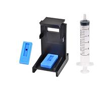 AQree 3in1 Ink Refill Cartridge Clip+ 2pcs Rubber Pads + Syringe Tool Kit for HP304 302 301 300