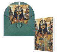 AQRJKHD Ancient Egypt Tribe Series Thank You Card with Envelopes Greeting Card Happy Birthday Cards for Women Men Blank Notecards All Occasion Greeting Cards for Wedding, Baby Showers