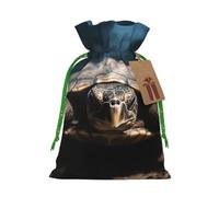 AQRJKHD Christmas Drawstring Gift Bags Xmas Gift Sack with Tag & Tie Animal tortoise Wrapping Sacks Pouches Favor Santa Bag for Wrapping Presents Christmas Birthday Party Xmas Party