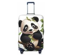 AQRJKHD Elastic Travel Luggage Cover for Suitcase Tsa Approved Stretch Scratch-Resistant Suitcase Protector Cover Washable Cartoon Panda on The Tree Branch Baggage Covers Fits 18-32 Inch Luggage Case