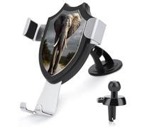 AQRJLPM 3D Elephant Phone Holder Car Hands-Free Mount Holders for Dashboard Windshield Vent Metal Hook Clip Cell Phone Mount for All Smartphones & Car Models