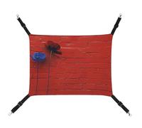 AQRJLPM A Red Brick Wall Pet Hammock with Adjustable Straps and Metal Hooks Hanging Bed Soft Breathable Sleeping Hammock for Cats,Puppy,Rabbits,Small Animals