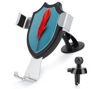 AQRJLPM A Red Feather Phone Holder Car Hands-Free Mount Holders for Dashboard Windshield Vent Metal Hook Clip Cell Phone Mount for All Smartphones & Car Models