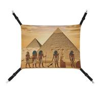AQRJLPM Ancient Egyptians Pet Hammock with Adjustable Straps and Metal Hooks Hanging Bed Soft Breathable Sleeping Hammock for Cats,Puppy,Rabbits,Small Animals