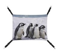 AQRJLPM Animals and Snowfield Pet Hammock with Adjustable Straps and Metal Hooks Hanging Bed Soft Breathable Sleeping Hammock for Cats,Puppy,Rabbits,Small Animals