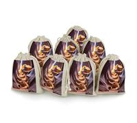 AQRJLPM Antelope Canyon Drawstring Pouches Reusable Burlap Soft Sachet Bag Multipurpose Cotton Small Jewelry Pouch for Party Wedding Storage Home Supplies (8 Pcs)