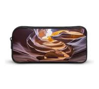AQRJLPM Antelope Canyon Pencil Pouch Big Capacity Simple Marker Pouch Portable Aesthetic Zipper Pencil Case
