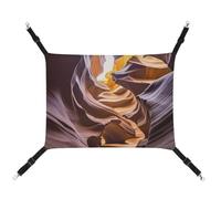 AQRJLPM Antelope Canyon Pet Hammock with Adjustable Straps and Metal Hooks Hanging Bed Soft Breathable Sleeping Hammock for Cats,Puppy,Rabbits,Small Animals