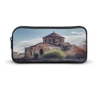 AQRJLPM Armenian Church Pencil Pouch Big Capacity Simple Marker Pouch Portable Aesthetic Zipper Pencil Case