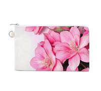 AQRJLPM Beautiful Flowers Wallet Canvas Slim Lightweight Wallets Durable Zippered Card Holder for Men Women