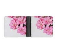 AQRJLPM Beautiful Flowers Wallet with Money Clip Leather Bifold Wallet Slim Credit Card Holder Gift for Men