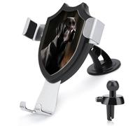 AQRJLPM Black Labrador Phone Holder Car Hands-Free Mount Holders for Dashboard Windshield Vent Metal Hook Clip Cell Phone Mount for All Smartphones & Car Models