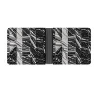 AQRJLPM Black Marble Wallet with Money Clip Leather Bifold Wallet Slim Credit Card Holder Gift for Men