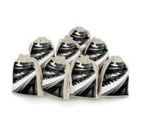 AQRJLPM Black White Piano Keyboard Drawstring Pouches Reusable Burlap Soft Sachet Bag Multipurpose Cotton Small Jewelry Pouch for Party Wedding Storage Home Supplies (8 Pcs)