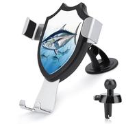 AQRJLPM Bluefin Tuna Thunnus Phone Holder Car Hands-Free Mount Holders for Dashboard Windshield Vent Metal Hook Clip Cell Phone Mount for All Smartphones & Car Models