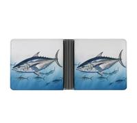 AQRJLPM Bluefin Tuna Thunnus Wallet with Money Clip Leather Bifold Wallet Slim Credit Card Holder Gift for Men