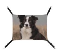 AQRJLPM Border Collie Pet Hammock with Adjustable Straps and Metal Hooks Hanging Bed Soft Breathable Sleeping Hammock for Cats,Puppy,Rabbits,Small Animals