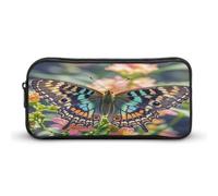 AQRJLPM Butterfly Pencil Pouch Big Capacity Simple Marker Pouch Portable Aesthetic Zipper Pencil Case