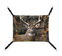 AQRJLPM Camouflage Deer Pet Hammock with Adjustable Straps and Metal Hooks Hanging Bed Soft Breathable Sleeping Hammock for Cats,Puppy,Rabbits,Small Animals