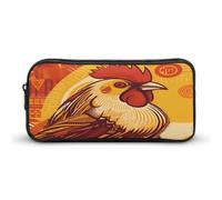 AQRJLPM Cartoon Chicken Pencil Pouch Big Capacity Simple Marker Pouch Portable Aesthetic Zipper Pencil Case