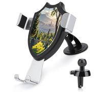 AQRJLPM Cemetery Outside The City Phone Holder Car Hands-Free Mount Holders for Dashboard Windshield Vent Metal Hook Clip Cell Phone Mount for All Smartphones & Car Models