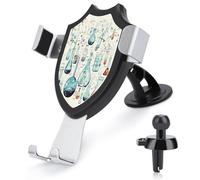 AQRJLPM Chemistry Print Phone Holder Car Hands-Free Mount Holders for Dashboard Windshield Vent Metal Hook Clip Cell Phone Mount for All Smartphones & Car Models