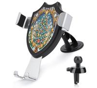 AQRJLPM Christmas Puzzles Phone Holder Car Hands-Free Mount Holders for Dashboard Windshield Vent Metal Hook Clip Cell Phone Mount for All Smartphones & Car Models
