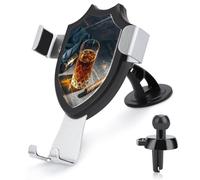 AQRJLPM Cigar & Whiskey Phone Holder Car Hands-Free Mount Holders for Dashboard Windshield Vent Metal Hook Clip Cell Phone Mount for All Smartphones & Car Models