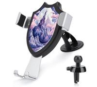 AQRJLPM Clouds Over The Castle Phone Holder Car Hands-Free Mount Holders for Dashboard Windshield Vent Metal Hook Clip Cell Phone Mount for All Smartphones & Car Models