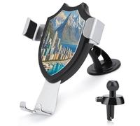 AQRJLPM Coastal Cities Phone Holder Car Hands-Free Mount Holders for Dashboard Windshield Vent Metal Hook Clip Cell Phone Mount for All Smartphones & Car Models