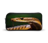 AQRJLPM Cobra Snake Pencil Pouch Big Capacity Simple Marker Pouch Portable Aesthetic Zipper Pencil Case