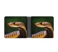 AQRJLPM Cobra Snake Wallet with Money Clip Leather Bifold Wallet Slim Credit Card Holder Gift for Men