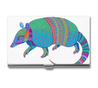 AQRJLPM Colorful Animals Business Card Holder Business Card Case Pocket Card Holders Metal Slim Name Card Holder Professional Multi Wallet Credit Card ID Case for Men Women, silver, One Size
