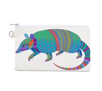 AQRJLPM Colorful Animals Wallet Canvas Slim Lightweight Wallets Durable Zippered Card Holder for Men Women