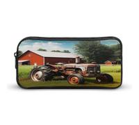 AQRJLPM Company Farm Tractor Pencil Pouch Big Capacity Simple Marker Pouch Portable Aesthetic Zipper Pencil Case