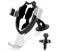 AQRJLPM Couple Face Silhouette Phone Holder Car Hands-Free Mount Holders for Dashboard Windshield Vent Metal Hook Clip Cell Phone Mount for All Smartphones & Car Models