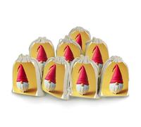 AQRJLPM Cute Gnome Hat Drawstring Pouches Reusable Burlap Soft Sachet Bag Multipurpose Cotton Small Jewelry Pouch for Party Wedding Storage Home Supplies (8 Pcs)