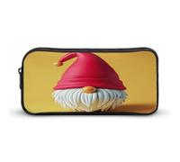 AQRJLPM Cute Gnome Hat Pencil Pouch Big Capacity Simple Marker Pouch Portable Aesthetic Zipper Pencil Case