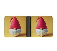 AQRJLPM Cute Gnome Hat Wallet with Money Clip Leather Bifold Wallet Slim Credit Card Holder Gift for Men