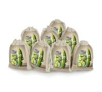 AQRJLPM Cute Kimchi Drawstring Pouches Reusable Burlap Soft Sachet Bag Multipurpose Cotton Small Jewelry Pouch for Party Wedding Storage Home Supplies (8 Pcs)