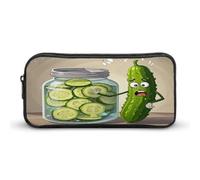 AQRJLPM Cute Kimchi Pencil Pouch Big Capacity Simple Marker Pouch Portable Aesthetic Zipper Pencil Case