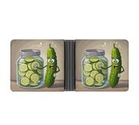 AQRJLPM Cute Kimchi Wallet with Money Clip Leather Bifold Wallet Slim Credit Card Holder Gift for Men