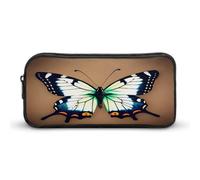 AQRJLPM Cute Little Butterfly Pencil Pouch Big Capacity Simple Marker Pouch Portable Aesthetic Zipper Pencil Case