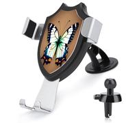 AQRJLPM Cute Little Butterfly Phone Holder Car Hands-Free Mount Holders for Dashboard Windshield Vent Metal Hook Clip Cell Phone Mount for All Smartphones & Car Models