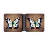 AQRJLPM Cute Little Butterfly Wallet with Money Clip Leather Bifold Wallet Slim Credit Card Holder Gift for Men