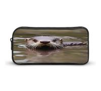 AQRJLPM Cute Water Tower Pencil Pouch Big Capacity Simple Marker Pouch Portable Aesthetic Zipper Pencil Case