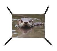 AQRJLPM Cute Water Tower Pet Hammock with Adjustable Straps and Metal Hooks Hanging Bed Soft Breathable Sleeping Hammock for Cats,Puppy,Rabbits,Small Animals