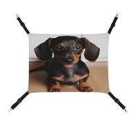 AQRJLPM Cute Wiener Sausage Dog Pet Hammock with Adjustable Straps and Metal Hooks Hanging Bed Soft Breathable Sleeping Hammock for Cats,Puppy,Rabbits,Small Animals